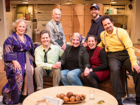 Jenny Wanasek, Neil Brookshire, Bob Balderson, Director Suzan Fete, Emily Vitrano, Mohammed N. ElBsat & Reese Madigan in Renaissance Theaterworks’ production of Barefoot in the Park by Neil Simon