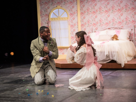 Zoah Hirano and Dimonte Henning in Renaissance Theaterworks’ production of The Nether by Jennifer Haley