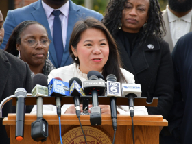 Diana Vang-Brostoff at Brostoff Bill Signing