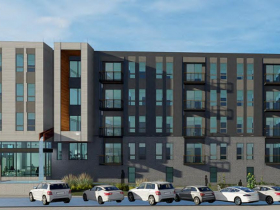 Riverwest Workforce Apartments and Food Accelerator Rendering