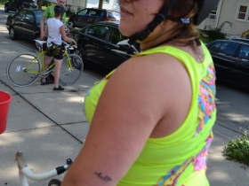 Cyclist Sports This Years Riverwest 24 Tattoo