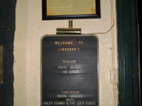 The old school signboard