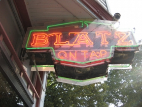 Blatz is not in tap, but neighborhood-brewed Riverwest Stein Beer is.