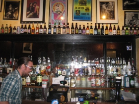 The bar at the Gig.