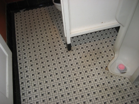 Floor of the bathroom