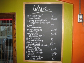 TWO's wine list