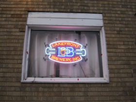 Lakefront Brewery Sign