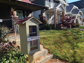 A Riverwest Little Free Library.