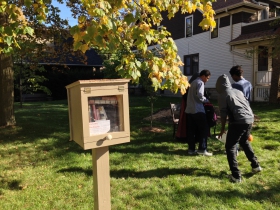 While you're waiting to catch the #10, at the corner of E. Concordia Ave. and N. Humboldt Blvd., grab a book from this Little Free Library.