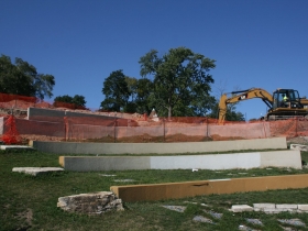 Kadish Park Amphitheater Construction