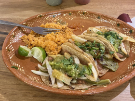 Tacos from Flautas y Chilaquiles Los Villa