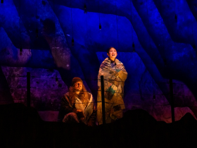 (left to right) Darren L. Green as The Stranger and Micah Friedman as Percy Talbott in Skylight Music Theatre’s production of The Spitfire Grill, running February 27 through March 15, 2026.