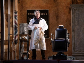 Andrew Varela (Sweeney Todd) in Skylight Music Theatre’s Sweeney Todd running May 19 – June 11.