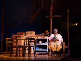 Wydetta Carter (Lena Younger (Mama)) in Skylight Music Theatre’s production of Raisin running April 8-24, 2022.