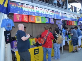 Human Rights Campaign state at PrideFest 2019