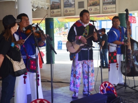 Wixarika Neiwama Huichol Group at the lakefront stage