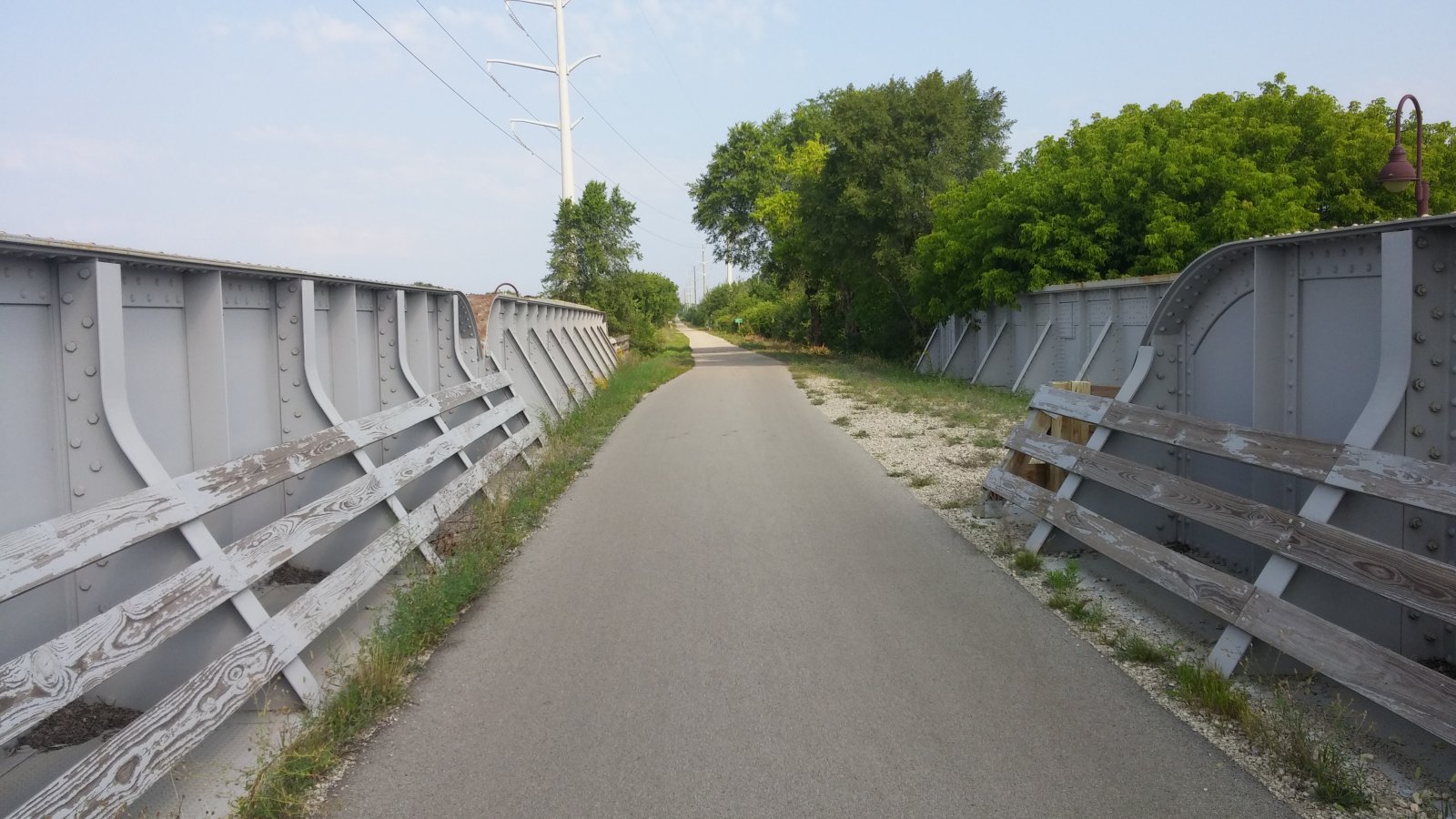 The Chicago and North Western Railway route is now part of the Oak Leaf Trail