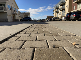 One of two porous alleys in Cudahy, Wis. using PaveDrain pavers and P4 Infrastructure’s instruments