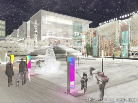Conceptual design for the Milwaukee Public Museum front plaza