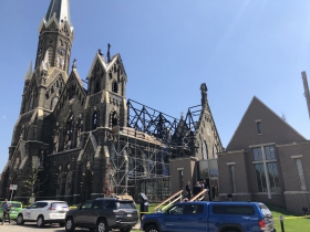 Trinity Evangelical Lutheran Church After the Fire