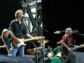 The Bodeans, from Waukesha, performing at the “Big Brew Ha Ha” at the Miller Brewing Company 150th Celebration at Miller Park (2005), pg. 208