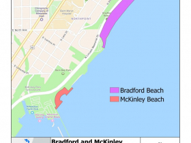 Bradford Beach and McKinley Beach Project Map