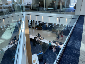 Reception area of the Marcia P. Coggs Human Services building