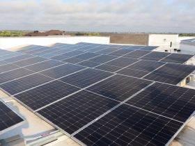 Solar array on Marcia P. Coggs Human Services Center