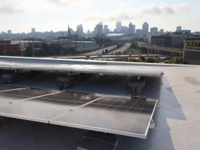 Solar array on Marcia P. Coggs Human Services Center
