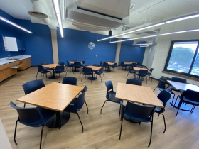 Remodeled arts room at Clinton Rose Senior Center