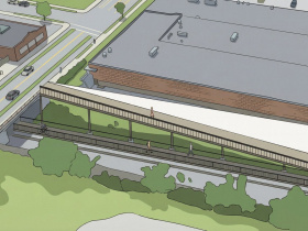 Proposed accessible ramp at North Avenue.