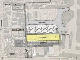 Site plan of air cargo facility