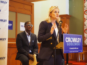 Secretary of State Sarah Godlewski.