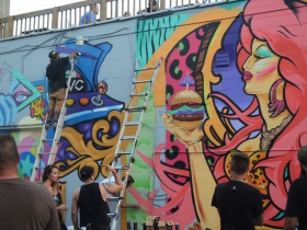 Hamburger Mary's new mural