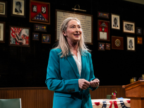 Milwaukee Repertory Theater presents What the Constitution Means to Me in the Stiemke Studio February 6 – March 17, 2024. Pictured: Jessie Fisher