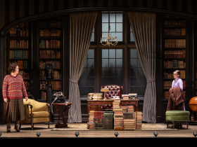 Milwaukee Repertory Theater presents Mrs. Christie April 14 – May 10, 2026. Pictured L to R: Alex Keiper and Betsy Hogg