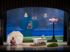 Milwaukee Repertory Theater presents Mrs. Christie April 14 – May 10, 2026. Pictured L to R: William Sturdivant and Alex Keiper