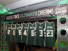 Bucks Fan’s Ultimate Dream, auction jersey’s signed by the 2019 - 2020 Bucks team.