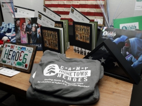 Camp Hometown Heroes auction items.