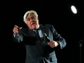 Comedy legend, Jay Leno performed at the Grand Slam Charity Jam. 