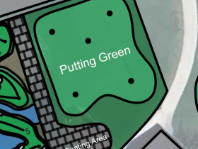 Proposed putting green at Noyes Park