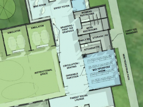 Proposed First Tee indoor golf facility at Noyes Park