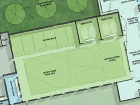 Proposed First Tee indoor golf facility at Noyes Park