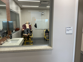 Training dummy for EMS personnel at the Forensic Science and Protective Medicine Facility