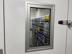 Toxicology lab cooler at the Forensic Science and Protective Medicine Facility