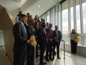 Ribbon cutting for the Forensic Science and Protective Medicine Facility