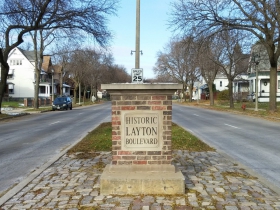 Historic Layton Boulevard marker