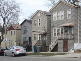 Homes at the north end of Jefferson Street