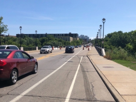 North Avenue protected bike lane