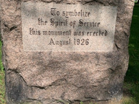 South side of the Spirit of Service Monument